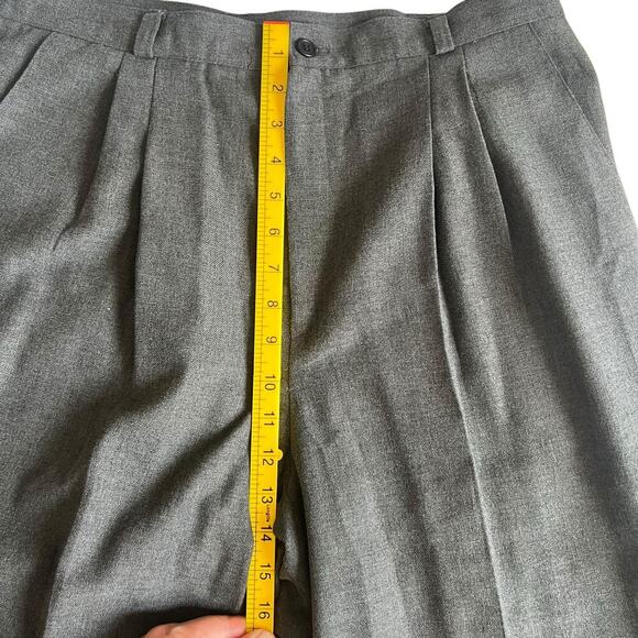 Briggs Women’s Vintage Pleasted Trouser Pants Made in USA Gray Size 16 - Picture 7 of 8